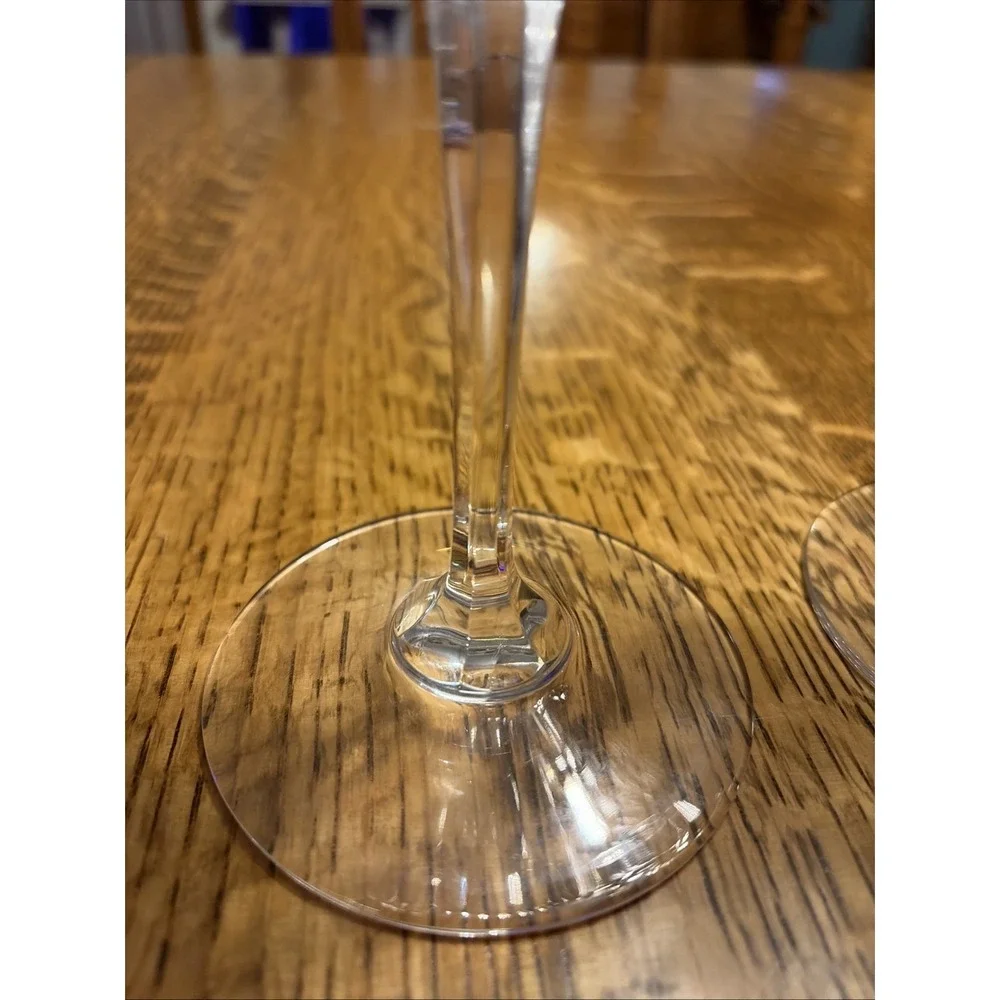 Mikasa Crystal Arctic Lights TWO Grand Goblets 9" - Picture 3 of 9